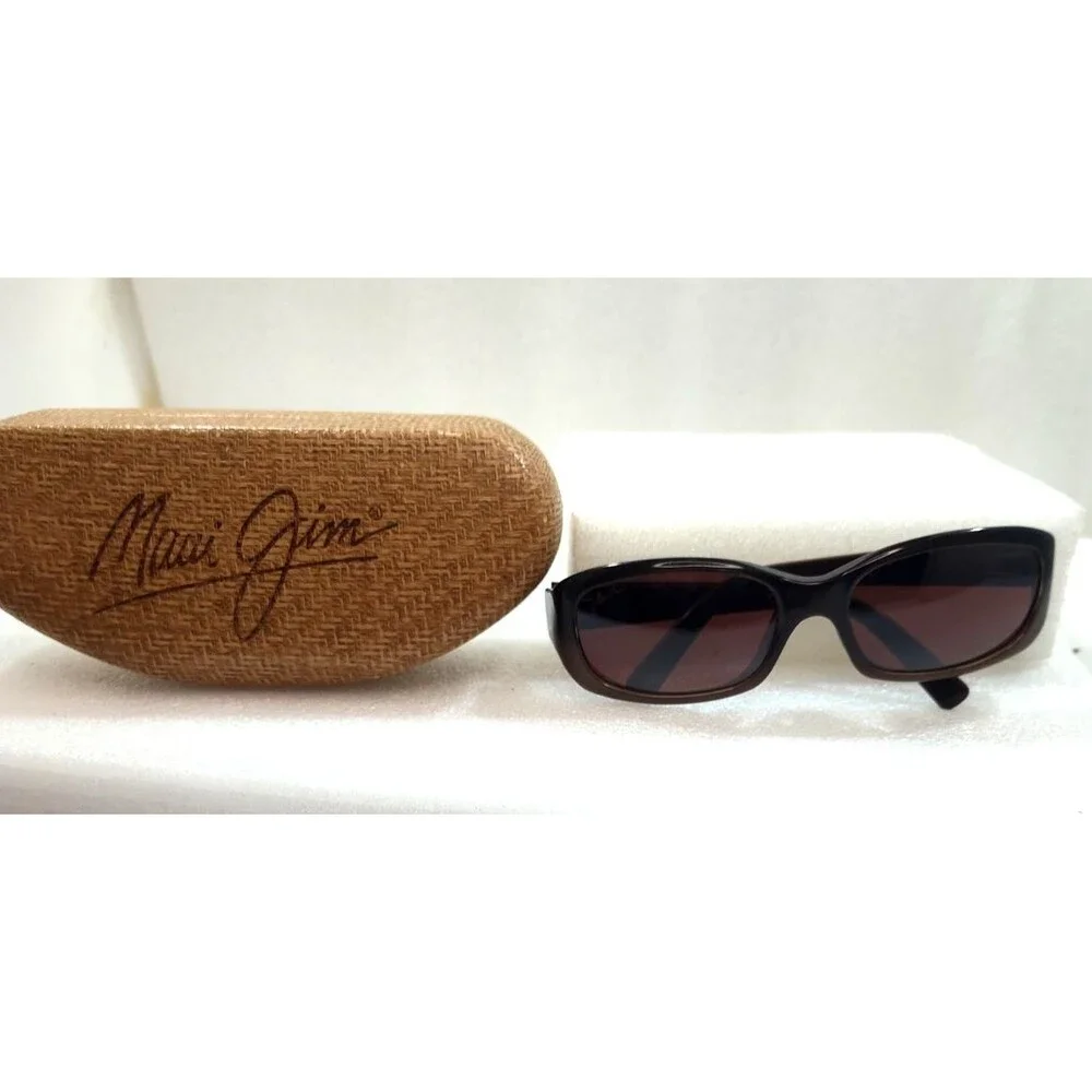 Maui Jim Punchbowl Full Rim Chocolate Fade Sunglasses Maui Rose  54-17 135 Italy